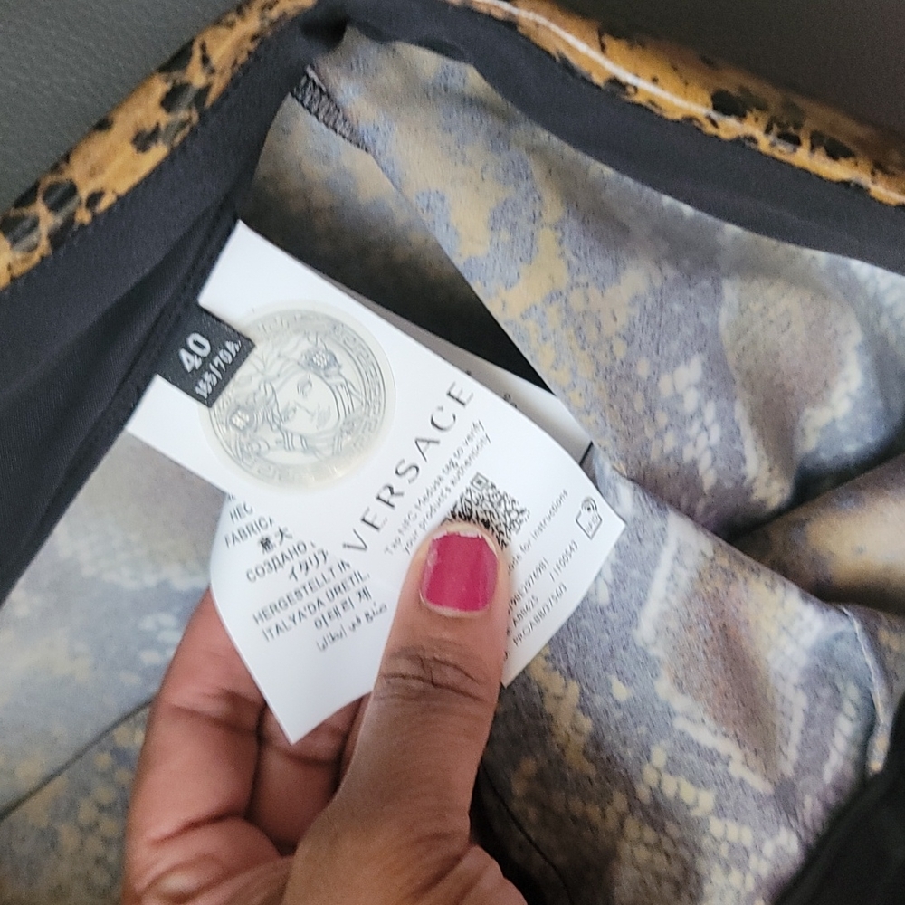 Authentic Versace Leggings Python Print Natural - image 5